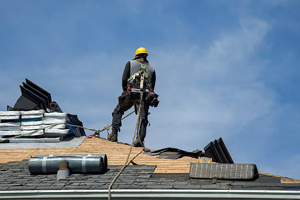 Professional Roof Replacement technician working in Cherry Valley, CA